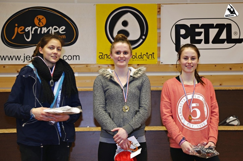 Championnat de Bretagne d'escalade (Bloc) : Anaig Lefevre 1ere junior dame Â© Pascal Alemany